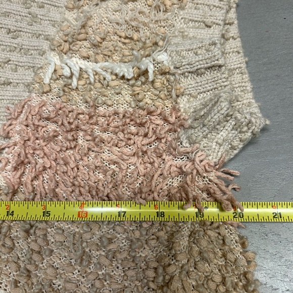 Anthropologie Moth Womens XS/S Boho Shaggy Open Front‎ Hippie Cardigan Sweater - Picture 7 of 10